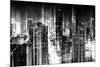 Urban Stretch Series - Manhattan and Times Square at Night - 42nd Street - New York-Philippe Hugonnard-Mounted Photographic Print
