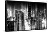 Urban Stretch Series - Manhattan and Times Square at Night - 42nd Street - New York-Philippe Hugonnard-Framed Stretched Canvas