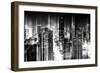 Urban Stretch Series - Manhattan and Times Square at Night - 42nd Street - New York-Philippe Hugonnard-Framed Photographic Print