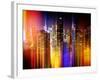 Urban Stretch Series - Manhattan and Times Square at Night - 42nd Street - New York-Philippe Hugonnard-Framed Photographic Print