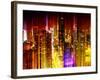 Urban Stretch Series - Manhattan and Times Square at Night - 42nd Street - New York-Philippe Hugonnard-Framed Photographic Print