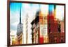 Urban Stretch Series - Manhattan Architecture with the Empire State Building - NYC-Philippe Hugonnard-Framed Photographic Print