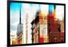 Urban Stretch Series - Manhattan Architecture with the Empire State Building - NYC-Philippe Hugonnard-Framed Photographic Print