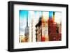 Urban Stretch Series - Manhattan Architecture with the Empire State Building - NYC-Philippe Hugonnard-Framed Photographic Print