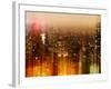 Urban Stretch Series - Manhattan at Night - New Yorker Hotel Sign - New York City-Philippe Hugonnard-Framed Photographic Print