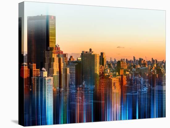 Urban Stretch Series - Manhattan at Sunset - New Yorker Hotel - New York-Philippe Hugonnard-Stretched Canvas