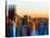 Urban Stretch Series - Manhattan at Sunset - New Yorker Hotel - New York-Philippe Hugonnard-Stretched Canvas