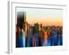 Urban Stretch Series - Manhattan at Sunset - New Yorker Hotel - New York-Philippe Hugonnard-Framed Photographic Print