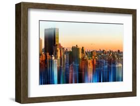 Urban Stretch Series - Manhattan at Sunset - New Yorker Hotel - New York-Philippe Hugonnard-Framed Photographic Print