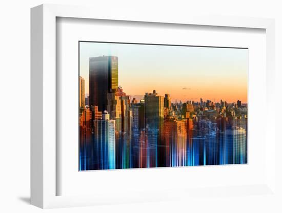 Urban Stretch Series - Manhattan at Sunset - New Yorker Hotel - New York-Philippe Hugonnard-Framed Photographic Print