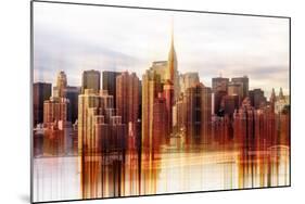 Urban Stretch Series - Manhattan Skyscrapers with the Chrysler Building - New York-Philippe Hugonnard-Mounted Photographic Print