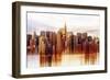 Urban Stretch Series - Manhattan Skyscrapers with the Chrysler Building - New York-Philippe Hugonnard-Framed Photographic Print