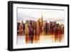 Urban Stretch Series - Manhattan Skyscrapers with the Chrysler Building - New York-Philippe Hugonnard-Framed Photographic Print