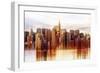 Urban Stretch Series - Manhattan Skyscrapers with the Chrysler Building - New York-Philippe Hugonnard-Framed Photographic Print