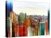 Urban Stretch Series - Skyline of Manhattan at Sunset - New York-Philippe Hugonnard-Stretched Canvas