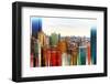 Urban Stretch Series - Skyline of Manhattan at Sunset - New York-Philippe Hugonnard-Framed Photographic Print