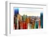 Urban Stretch Series - Skyline of Manhattan at Sunset - New York-Philippe Hugonnard-Framed Photographic Print