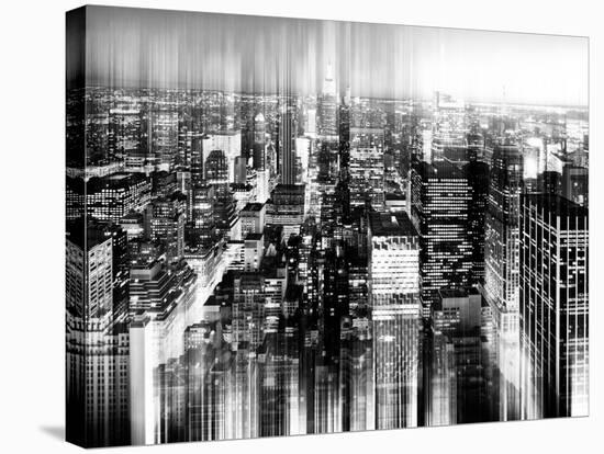 Urban Stretch Series - Skyline of Manhattan by Night - New York-Philippe Hugonnard-Stretched Canvas