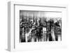 Urban Stretch Series - Skyline of Manhattan by Night - New York-Philippe Hugonnard-Framed Photographic Print