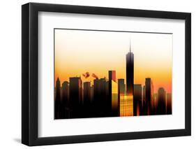 Urban Stretch Series - The One World Trade Center at Sunset - Manhattan - New York-Philippe Hugonnard-Framed Photographic Print