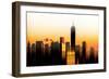 Urban Stretch Series - The One World Trade Center at Sunset - Manhattan - New York-Philippe Hugonnard-Framed Photographic Print