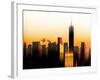 Urban Stretch Series - The One World Trade Center at Sunset - Manhattan - New York-Philippe Hugonnard-Framed Photographic Print