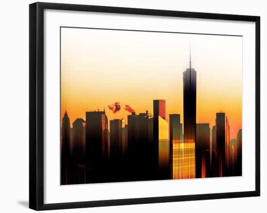 Urban Stretch Series - The One World Trade Center at Sunset - Manhattan - New York-Philippe Hugonnard-Framed Photographic Print
