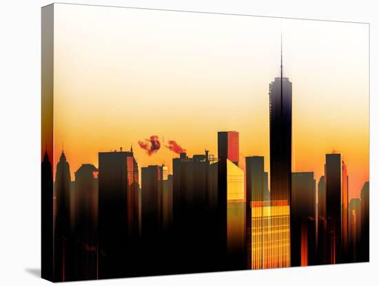 Urban Stretch Series - The One World Trade Center at Sunset - Manhattan - New York-Philippe Hugonnard-Stretched Canvas