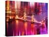 Urban Stretch Series - The Tower Bridge over the River Thames by Night - London-Philippe Hugonnard-Stretched Canvas