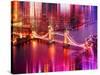 Urban Stretch Series - The Tower Bridge over the River Thames by Night - London-Philippe Hugonnard-Stretched Canvas