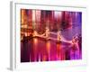 Urban Stretch Series - The Tower Bridge over the River Thames by Night - London-Philippe Hugonnard-Framed Photographic Print