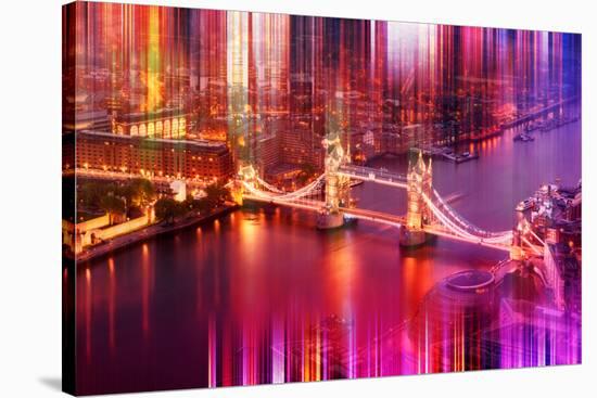 Urban Stretch Series - The Tower Bridge over the River Thames by Night - London-Philippe Hugonnard-Stretched Canvas