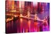 Urban Stretch Series - The Tower Bridge over the River Thames by Night - London-Philippe Hugonnard-Stretched Canvas