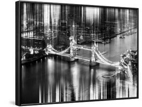 Urban Stretch Series - The Tower Bridge over the River Thames by Night - London-Philippe Hugonnard-Framed Photographic Print