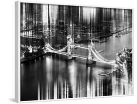 Urban Stretch Series - The Tower Bridge over the River Thames by Night - London-Philippe Hugonnard-Framed Photographic Print