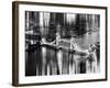 Urban Stretch Series - The Tower Bridge over the River Thames by Night - London-Philippe Hugonnard-Framed Photographic Print