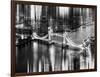 Urban Stretch Series - The Tower Bridge over the River Thames by Night - London-Philippe Hugonnard-Framed Photographic Print