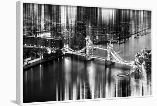 Urban Stretch Series - The Tower Bridge over the River Thames by Night - London-Philippe Hugonnard-Framed Photographic Print