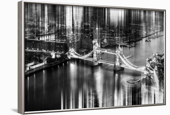 Urban Stretch Series - The Tower Bridge over the River Thames by Night - London-Philippe Hugonnard-Framed Photographic Print