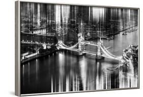 Urban Stretch Series - The Tower Bridge over the River Thames by Night - London-Philippe Hugonnard-Framed Photographic Print