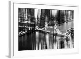 Urban Stretch Series - The Tower Bridge over the River Thames by Night - London-Philippe Hugonnard-Framed Photographic Print