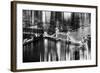 Urban Stretch Series - The Tower Bridge over the River Thames by Night - London-Philippe Hugonnard-Framed Photographic Print