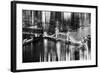 Urban Stretch Series - The Tower Bridge over the River Thames by Night - London-Philippe Hugonnard-Framed Photographic Print