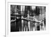 Urban Stretch Series - The Tower Bridge over the River Thames by Night - London-Philippe Hugonnard-Framed Photographic Print