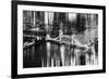 Urban Stretch Series - The Tower Bridge over the River Thames by Night - London-Philippe Hugonnard-Framed Photographic Print