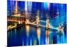 Urban Stretch Series - The Tower Bridge over the River Thames by Night - London-Philippe Hugonnard-Mounted Photographic Print