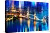 Urban Stretch Series - The Tower Bridge over the River Thames by Night - London-Philippe Hugonnard-Stretched Canvas