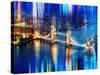 Urban Stretch Series - The Tower Bridge over the River Thames by Night - London-Philippe Hugonnard-Stretched Canvas