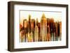 Urban Stretch Series - Times Square Buildings at Sunset in Winter - Manhattan - NYC-Philippe Hugonnard-Framed Photographic Print