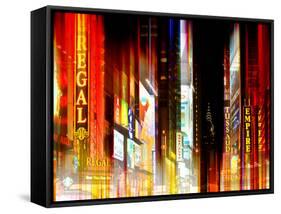 Urban Stretch Series - Times Square by Night - Manhattan - New York-Philippe Hugonnard-Framed Stretched Canvas